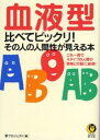 【中古】【メール便送料無料!!】血液型比べてビックリ！その人の人間性が見える本　これ一冊で4タイプの人間の“思考と行動”に納得！　（Kawade夢文庫） 夢プロジェクト