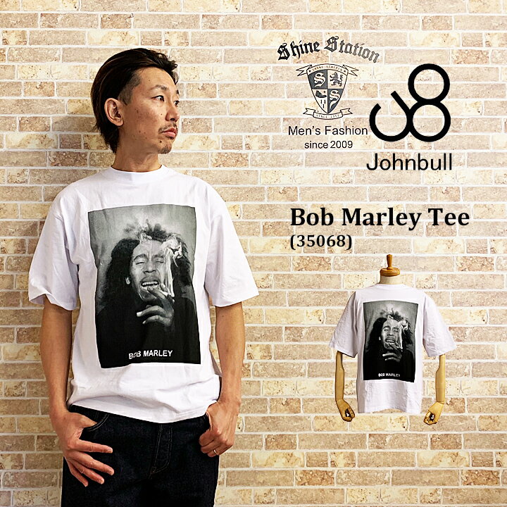 ジョンブル メンズ《半袖Tシャツ》Bob Marley半袖Tシャツ アメカジ JOHNBULL johnbull 35068 メンズファッション ボブマーリー バンドTシャツ フォトTシャツ ユニバーサルミュージック カット…