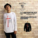 ネバートラスト《長袖Tシャツ》Saint George 長袖Tシャツ UKスタイル NEVERTRUST nevertrust NTN-62555 メンズファッション イングランド セントジョージ ロゴ カットソー モッズ スキンズ 楽天 シャインステーションNO2 Sサイズ XLサイズ