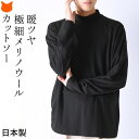 モックネック カットソー メンズ メリノウール インナー 長袖 tシャツ 黒 ブラック ベージュ グレージュ 冬 厚手 薄手 セーター ロンt ブランド 無地 ハイネック ウール100 メンズ インナー スーツ ビジネス 洗える 日本製