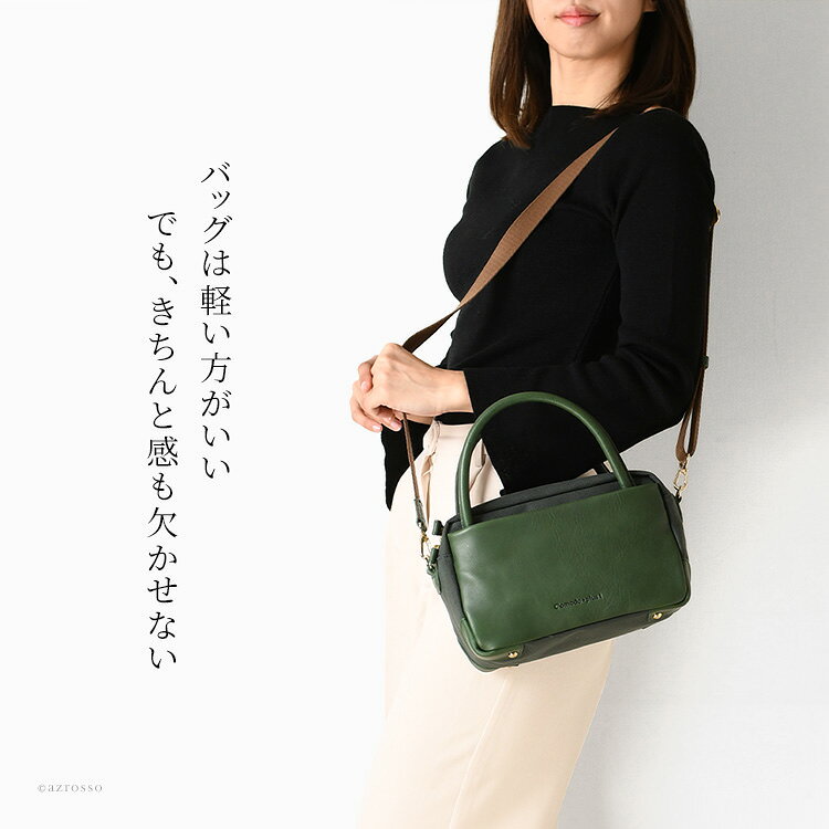日本製 2way バッグ ショルダーバッグ 本革 バッグ キャンバス 小さめ バッグ レデ...
