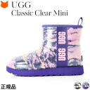 UGG レインブーツ レディース 軽量 おしゃれ ブランド 完全 防水 雨 靴 長靴 スノーブーツ アグ ブーツ 正規品 アグ ショート ブーツ ムートンブーツ 1120778 Classic Clear Mini Marble クラシック ミニ クリア マーブル 黒 白 ブラック ホワイト 紫 ピンク 防寒 秋 冬