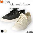 【正規品】 UGG スニーカー 黒 白 レディース 革 おしゃれ ブランド ブラック ブライト ホワイト Alameda Lace 靴 アグ 正規品 アラメダ レース 1130775 白スニーカー 22cm 22.5cm 26cm 大きいサイズ 足 裏 が 痛くない レザースニーカー かわいい 本革 フラットシューズ 紐