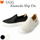 【正規品】 UGG スリッポン スニーカー 黒 白 レディース 革 おしゃれ ブランド ブラック ブライト ホワイト Alameda ぺたんこ 靴 アグ 正規品 アラメダ スリッポン 1130779 フラット 22cm 22.5cm 26cm 大きいサイズ 足 裏 が 痛くない レザー 本革 フラットシューズ