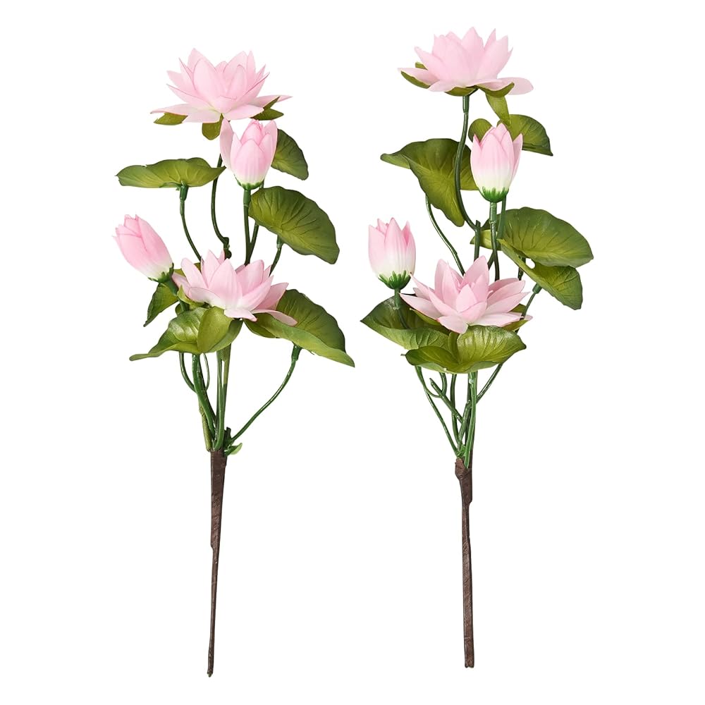 造花 仏壇用 仏花 蓮 はす 2本セット （一対）