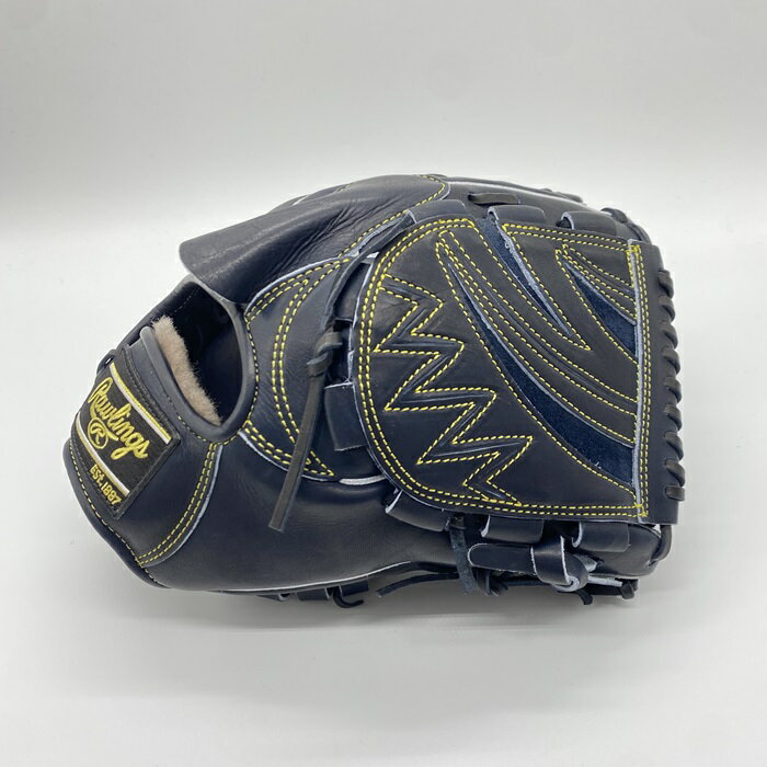 【ローリングス】 硬式グローブ 投手用 右投げ用 GH5HPA15W Vブラック 高校野球対応 サイズ：11.75 [11 3/4inch] グラブ袋付き