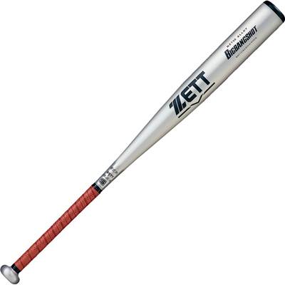 Metal Bat - ゼット 硬式金属バット 新基準バット ミドルヘッドバランス　縦磨き加工 低反発バット 高校野球　BAT13383 BIGBANGSHOT