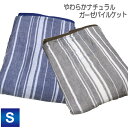 ガーゼパイルケット アルファ シングルロングサイズ SL 150×210cm (NS3-SL) 綿100％ （ガーゼ・パイル部分） やわらか ナチュラル ガーゼ パイル ケット軽量 コットン 夏向け さわやか マルチストライプ柄 選べる2色 片面ガーゼ 片面パイル 丸洗い 寝具