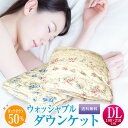 ダウンケット アルファ 送料無料 ダブルロング 190×210cm ダックダウン50％ 花柄ピンク 花柄ブルー 無地ホワイト 掛け布団 羽毛肌掛け布団 掛布団 羽毛布団 羽毛ふとん 肌布団 肌掛け 肌掛 羽毛掛け布団 夏用 新生活 洗える 洗濯可 ウォッシャブル