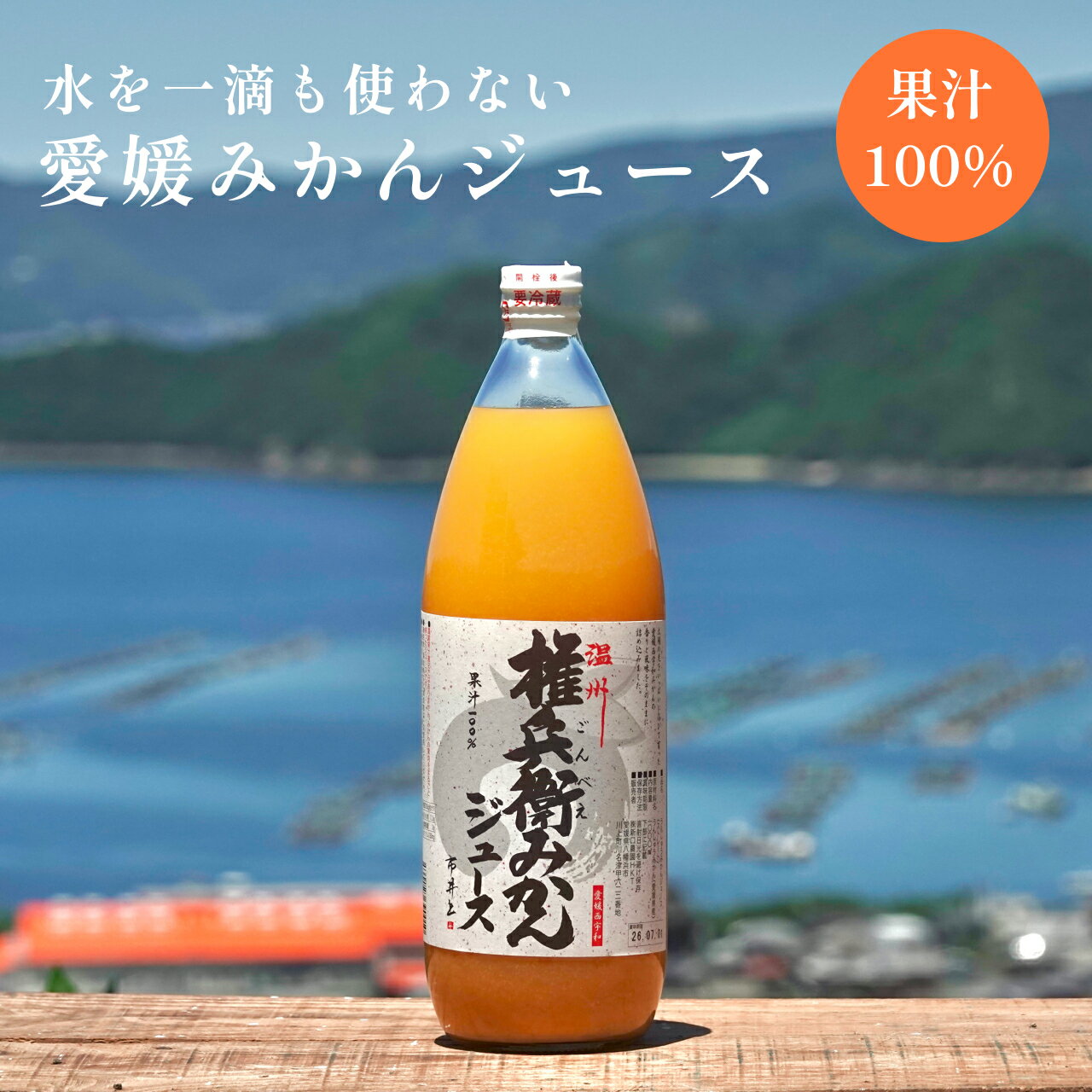 【水を一滴も使わない】愛媛みかん100 ストレートジュース 果汁100％ 無添加 権兵衛みかんジュース 新口農園 農家直送 送料無料 愛媛みかん 八幡浜 川上みかん 権兵衛みかん お試し価格 100％ストレート果汁 飲料 フルーツジュース 1000ml 2本 6本