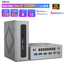 ミニpc Core i5 12450H 最大4.4GHz mini pc WiFi6 SSD容量拡大可能 小型pc 4K@60Hz 静音 高速熱放散 ミニパソコンWindows11対応