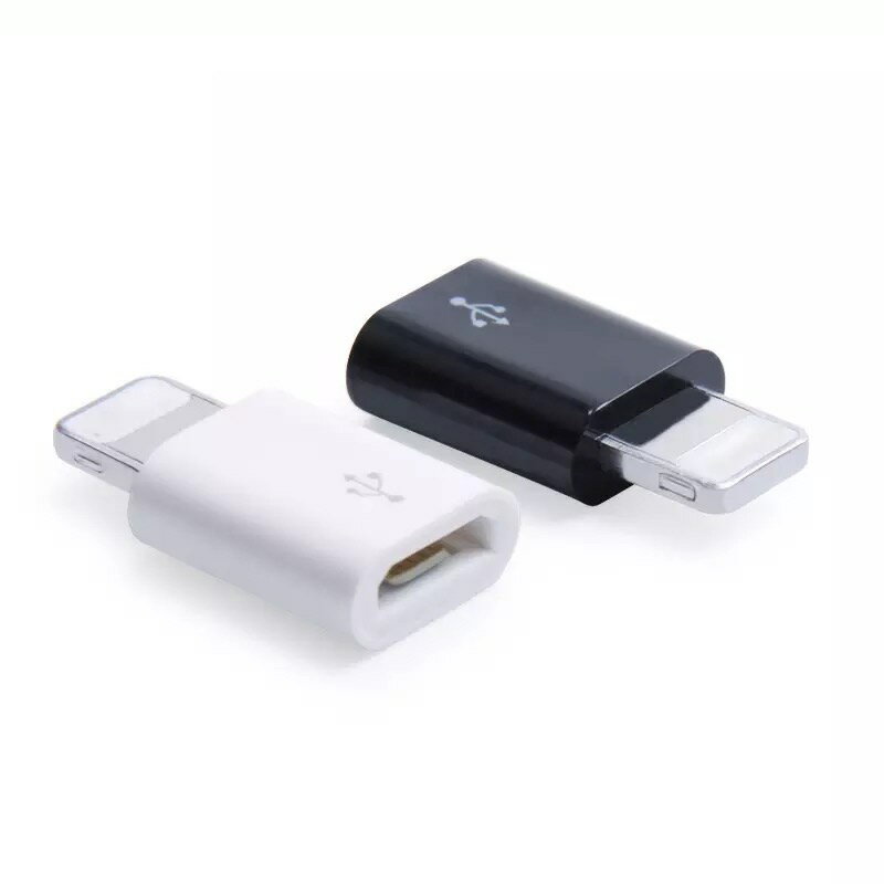 5個セット 変換アダプタ Micro USB to iPhone iPhone5 iPhone5s iPhoneSE iPhone6 iPhone6s iPhone6Plus iPhone6sPlus iPhone7 iPhone7..