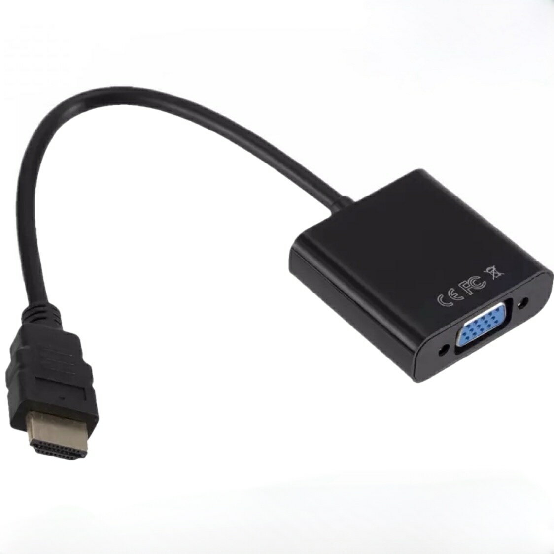 即納 変換ケーブル HDMI to VGA 出力 メモリ ケーブル AV TV アダプタ コネクタ 高解像度 送料無料