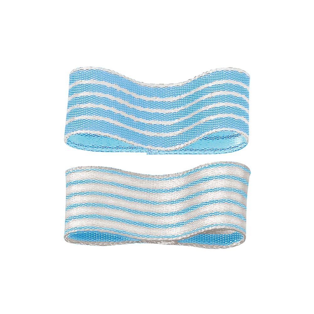 RibbonBon ペンタストライプシャンブレーリボン #620 12mm幅 巻(30m) 6サイズ20色展開