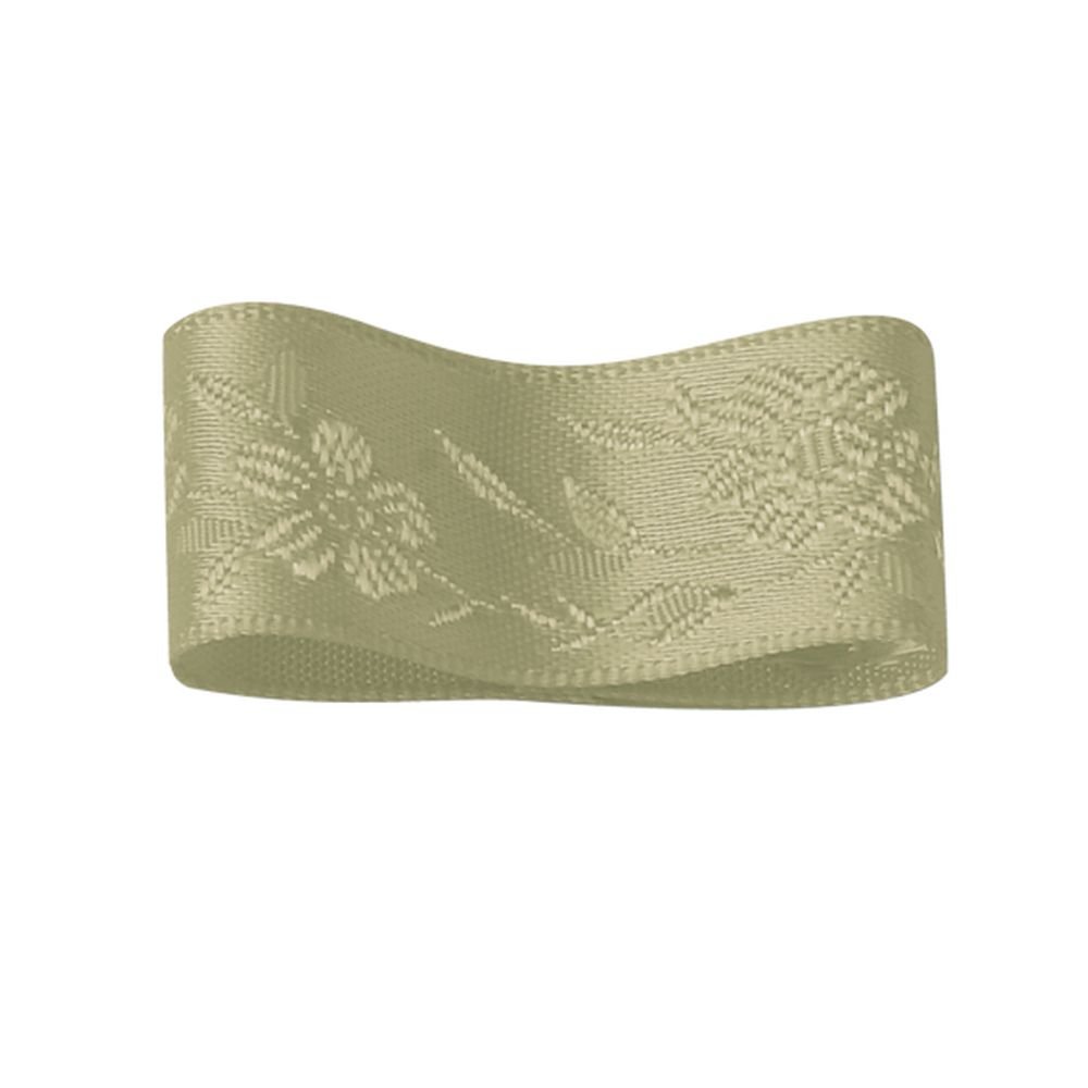 Ribbon - RibbonBon ジャガードサテンリボン #031 25mm幅 巻(15m) 3サイズ20色展開