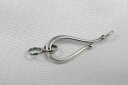 パーツ ハンドメイド クラスプ SV クラスップ 30x12mm フックロック ブラックシルバー