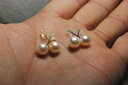 アコヤ真珠 4−8mm チタン ステンレス ピアス 直結 ポスト変更可 2セットの価格