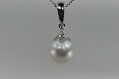 再入荷 SV ペンダント マベ 真珠 14mm アップ ラウンド ドロップ 10−12mm