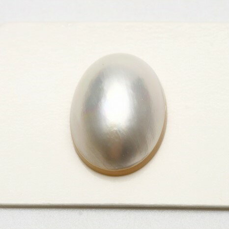マベ真珠パールルース 片穴 19×14mm ホワイトピンクカラー マベ真珠パールルース 片穴 19×14mm ホワイトピンクカラー