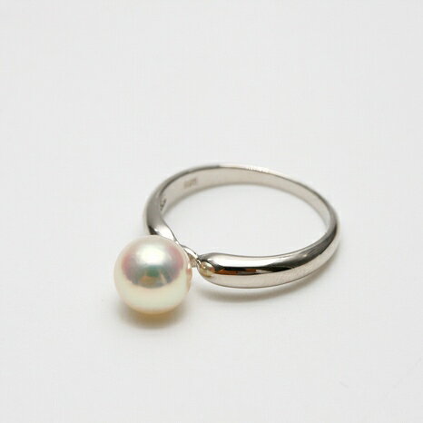 アコヤ真珠パールリング【指輪】　7.5-8.0mm　ホワイトピンクグリーンカラー