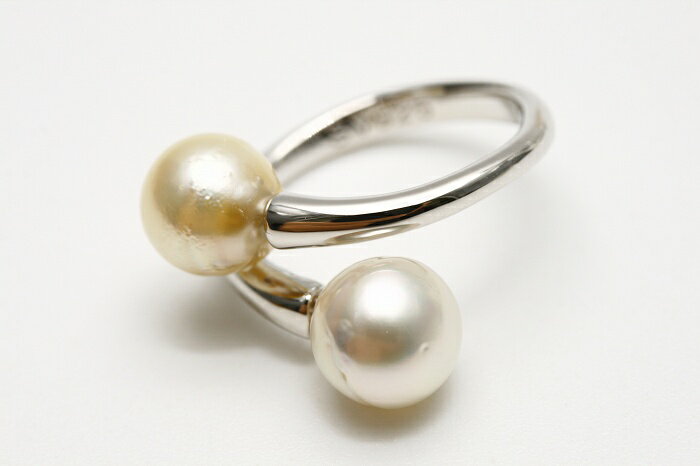 南洋白蝶真珠パールリング【指輪】 　8mm　マルチカラーのサムネイル