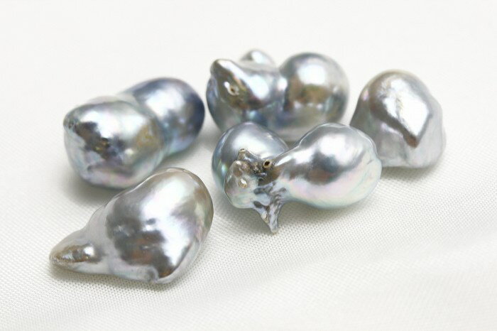 アコヤ真珠パールルース　5ピース　10mm　ブルーカラー