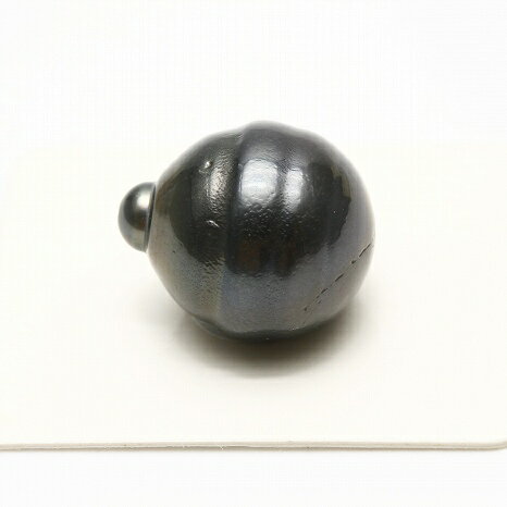 タヒチ黒蝶真珠パールルース 両穴 17×15mm ブラックカラー