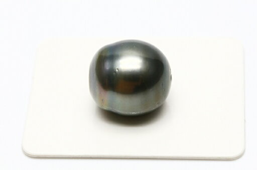 タヒチ黒蝶真珠パールルース 両穴 14×13mm ブラックカラー タヒチ黒蝶真珠パールルース 両穴 14×13mm ブラックカラー