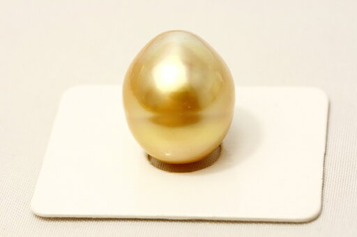 南洋白蝶真珠パールルース 18×15mm ナチュラルゴールドカラー 南洋白蝶真珠パールルース 18×15mm ナチュラルゴールドカラー