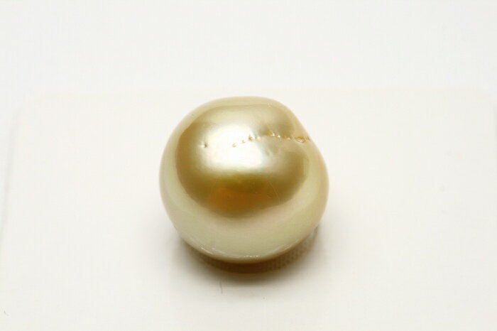 南洋白蝶真珠パールルース 12mm ナチュラルゴールドカラー