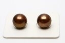タヒチ黒蝶真珠パールペアルース　10mm　チョコレートカラー