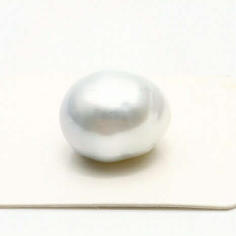 南洋白蝶真珠パールルース　両穴　16×14mm　シルバーカラー