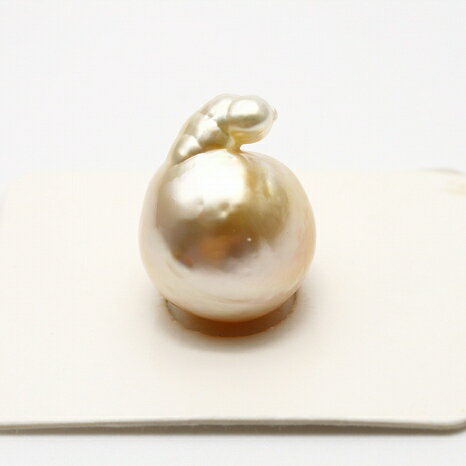 南洋白蝶真珠パールルース 17×14mm ナチュラルゴールドカラー 南洋白蝶真珠パールルース 17×14mm ナチュラルゴールドカラー