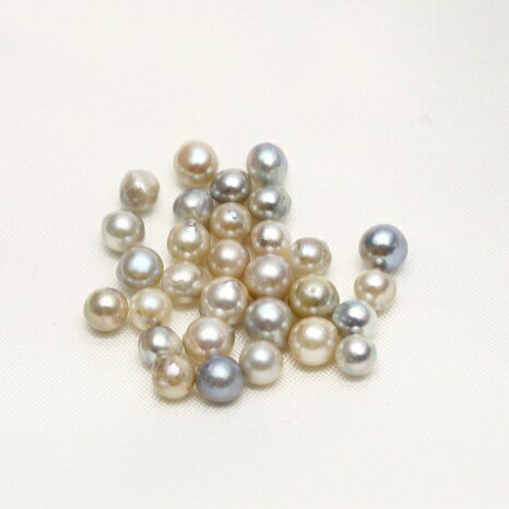 アコヤ真珠パールルース　30ピース　4.0-5.0mm　ナチュラルカラー