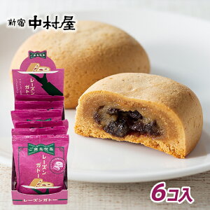 ご褒美喫茶 レーズンガトー(6コ) 個包装 小分け ギフト 可愛い プチギフト 焼菓子 レーズンサンド 詰め合わせ スイーツ 焼き菓子 プレゼント 職場 パーティ 御歳暮 お歳暮