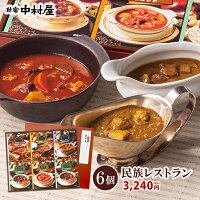 新宿中村屋 民族レストラン 6個入レトルトカレー 【 中村屋 カレー 惣菜 レトルト 保存食 常温保存 長期保存 詰め合わせ セット おかず のし 短冊 感謝 喜ぶ 嬉しい ギフト プレゼント 甘くない 高級 2021 父の日 お中元 】