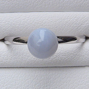 Lapis Lazuli - 【ポイント10倍 4/21 9:59まで】カルセドニー リング 6mm k18 ホワイトゴールド シンプル 指輪 カジュアル 人気 おすすめ トレンド プレゼント ギフト ジュエリー 卒入学 母の日