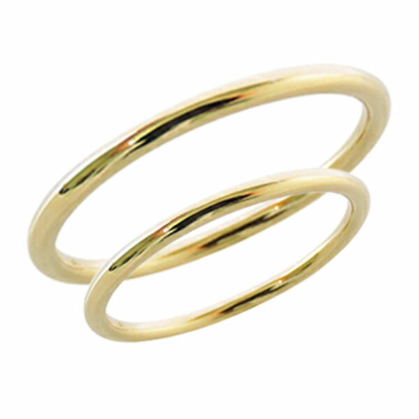ペアリング 指輪 ペア リング 華奢リング ベビーリング k18 ゴールド 18k 18金 シンプル 重ね着け メンズ レディース カジュアル 人気 おすすめ ...