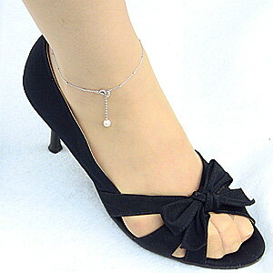 【10%OFF 12/3 20時より】アンクレット ホワイトゴールド あこや本真珠 パール 送料無料 人気 おすすめ カジュアル トレンド プレゼント ギフト ...