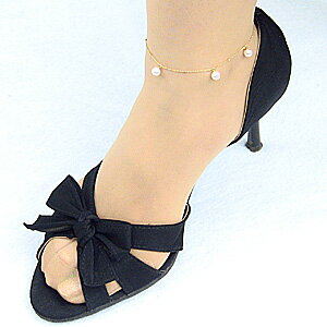 【10%OFF 12/3 20時より】アンクレット イエローゴールド あこや本真珠 パール 送料無料 人気 おすすめ カジュアル トレンド プレゼント ギフト ...