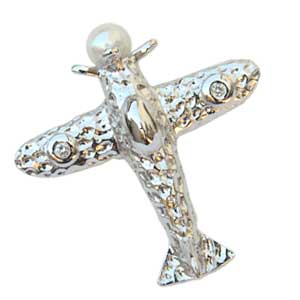 【ポイント10倍】ラペルピン ブローチ 真珠 パール 飛行機 あこや本真珠 ピンズ 送料無料 人気 おすすめ カジュアル トレンド プレゼント ギフト ジュエリ...