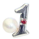 【10%OFF 7/12 9:59まで】パール ブローチ フォーマル 真珠ブローチ ラッキーナンバー1 タイニーピン ホワイトゴールド ベビーパール 1月誕生石...