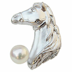 【ポイント10倍】午 ブローチ パールブローチ 馬ピンブローチ 馬ピンズ ホース ラペルピン 干支ブローチ 白馬 メンズ 男性用 送料無料 人気 おすすめ カジ...