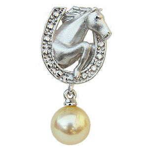 【ポイント10倍】ブローチ 午 パールブローチ 馬ピンブローチ 馬ピンズ ラペルピン 干支ブローチ 馬蹄 ホース 白馬 メンズ 男性用 送料無料 人気 おすすめ...