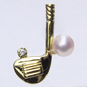 【ポイント10倍】パール ブローチ パールブローチ ブローチ フォーマル ラペルピン ゴルフ メンズ 男性用 真珠 あこや本真珠 k18 ゴールド ピンブローチ...