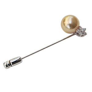 【ポイント10倍】パール ブローチ フォーマル 花 ラペルピン メンズ 真珠パール 南洋真珠 k18ホワイトゴールド メンズ ダイヤモンド 送料無料 人気 おす...