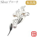 【10%OFF 7/12 9:59まで】【本真珠】あこやパール ブローチ フォーマル アクセサリー セレモニー 冠婚葬祭 パーティー シルバー製 国産 上品デザ...