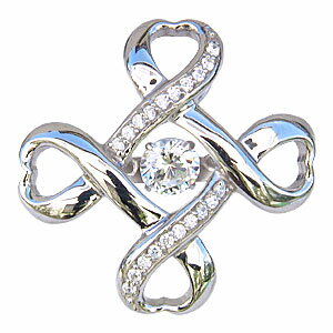 【ポイント10倍】ブローチ メンズ トゥインクルセッティング ダイヤモンド タイニーピン ダンシングストーン k18 ホワイトゴールド 送料無料 アンティーク調...