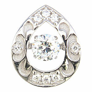 【ポイント10倍】ブローチ トゥインクルセッティング タイニーピン k18 ホワイトゴールド ダイヤモンド ダンシングストーン 雫モチーフ 送料無料 アンティー...