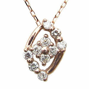 Paraiba - 【ただいまポイント10倍中】ダイヤモンド ペンダント ネックレス ピンクゴールド k18 ダイヤモンド 0.10ct ネックレス 送料無料 人気 おすすめ カジュアル トレンド プレゼント ギフト ジュエリー 父の日 新生活